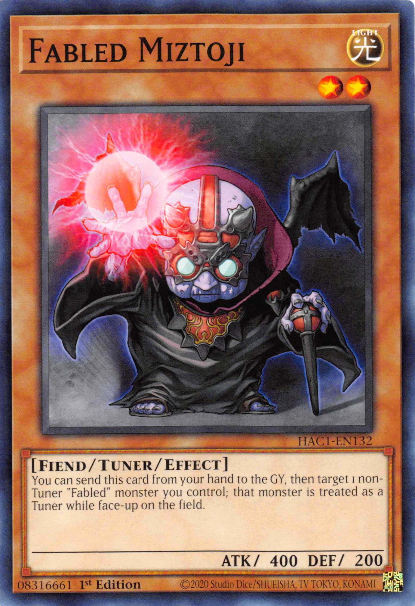 Fabled Miztoji (Duel Terminal) [HAC1-EN132] Parallel Rare | The Gaming-Verse