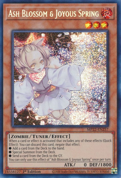 Ash Blossom & Joyous Spring [MP22-EN257] Prismatic Secret Rare | The Gaming-Verse