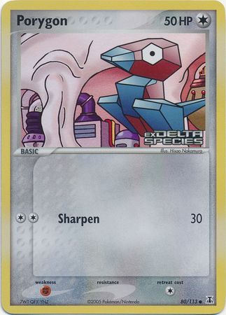 Porygon (80/113) (Stamped) [EX: Delta Species] | The Gaming-Verse