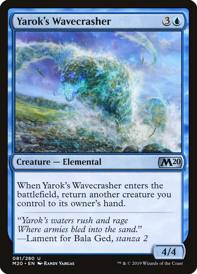 Yarok's Wavecrasher [Core Set 2020] | The Gaming-Verse