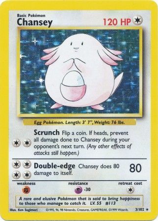 Chansey (3/102) [Base Set Unlimited] | The Gaming-Verse