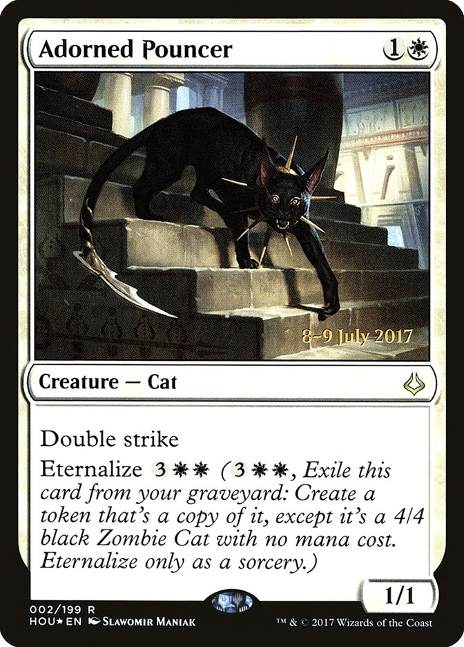 Adorned Pouncer  (Prerelease) [Hour of Devastation Prerelease Promos] | The Gaming-Verse