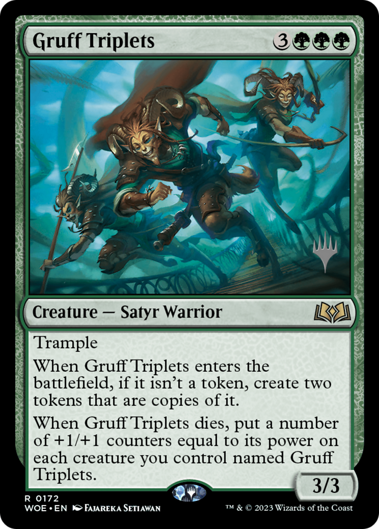 Gruff Triplets (Promo Pack) [Wilds of Eldraine Promos] | The Gaming-Verse