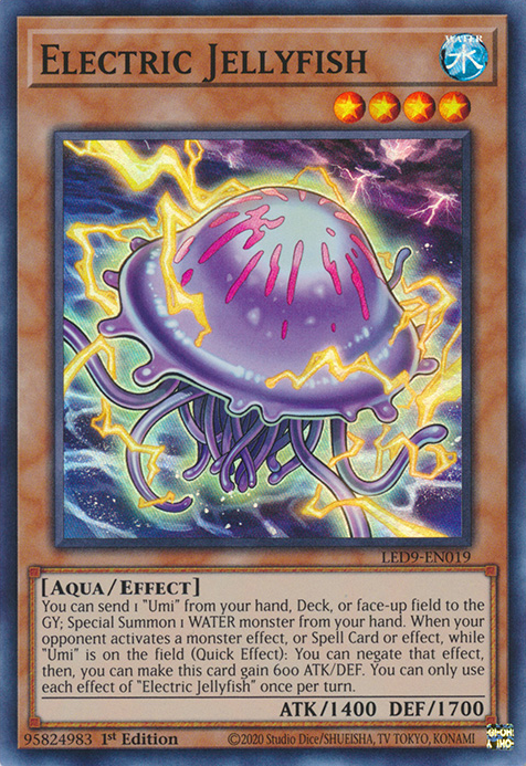 Electric Jellyfish [LED9-EN019] Super Rare | The Gaming-Verse