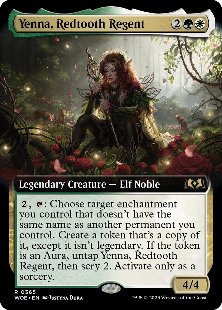 Yenna, Redtooth Regent (Extended Art) [Wilds of Eldraine] | The Gaming-Verse