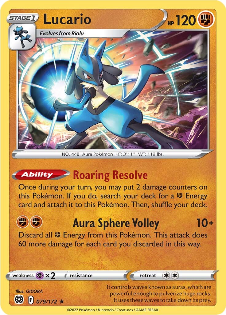 Lucario (079/172) [Sword & Shield: Brilliant Stars] | The Gaming-Verse