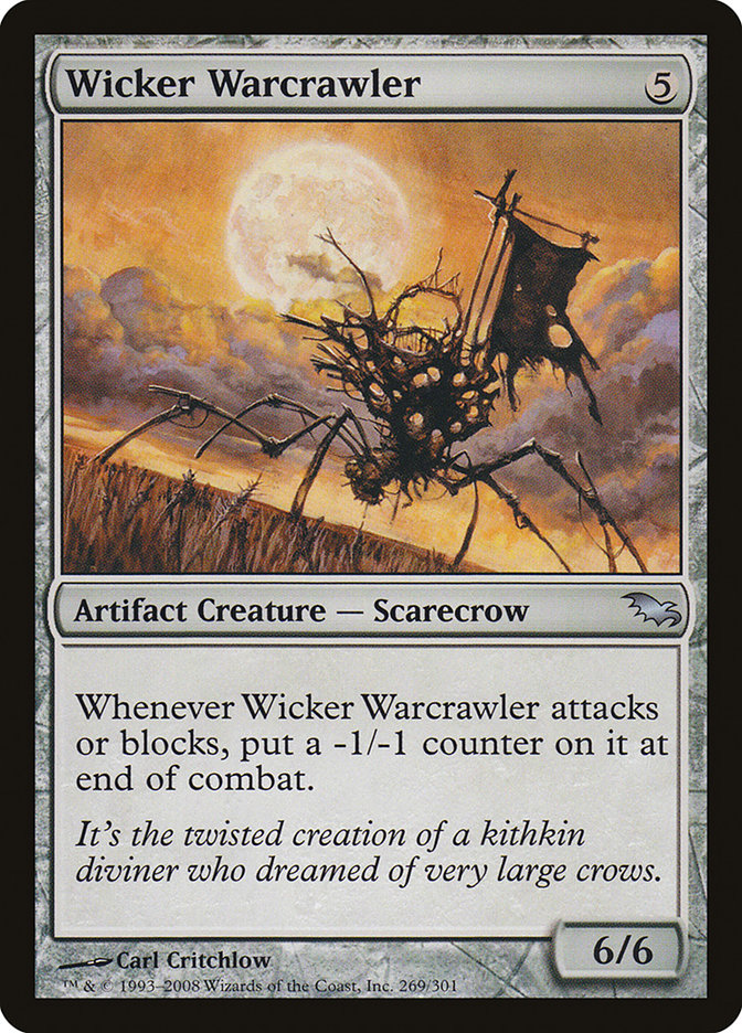 Wicker Warcrawler [Shadowmoor] | The Gaming-Verse