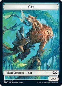 Cat // Copy Double-sided Token [Double Masters Tokens] | The Gaming-Verse