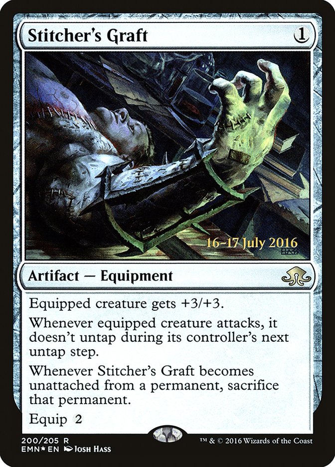 Stitcher's Graft  (Prerelease) [Eldritch Moon Prerelease Promos] | The Gaming-Verse