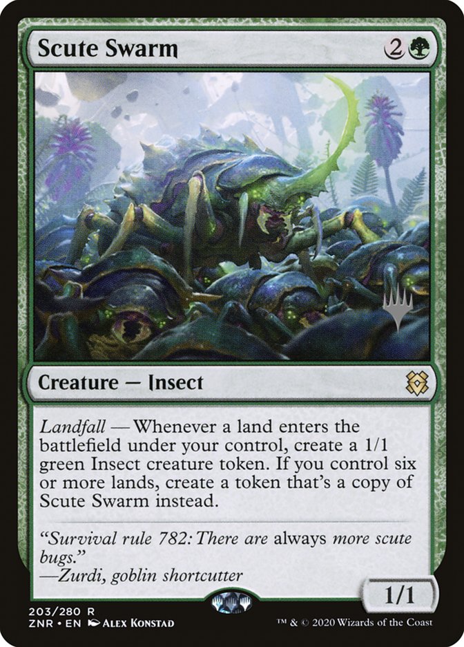 Scute Swarm (Promo Pack) [Zendikar Rising Promos] | The Gaming-Verse