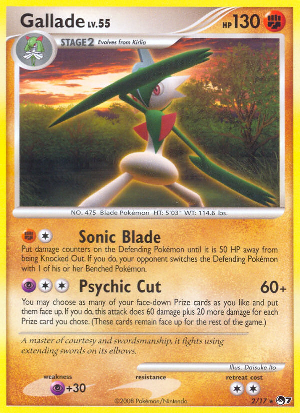 Gallade (2/17) [POP Series 7] | The Gaming-Verse