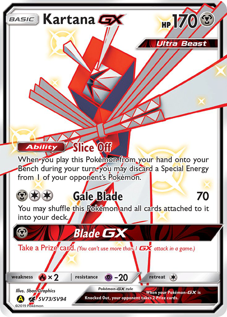 Kartana GX (SV73/SV94) [Sun & Moon: Hidden Fates - Shiny Vault] | The Gaming-Verse