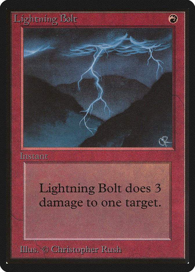 Lightning Bolt [Limited Edition Beta] | The Gaming-Verse