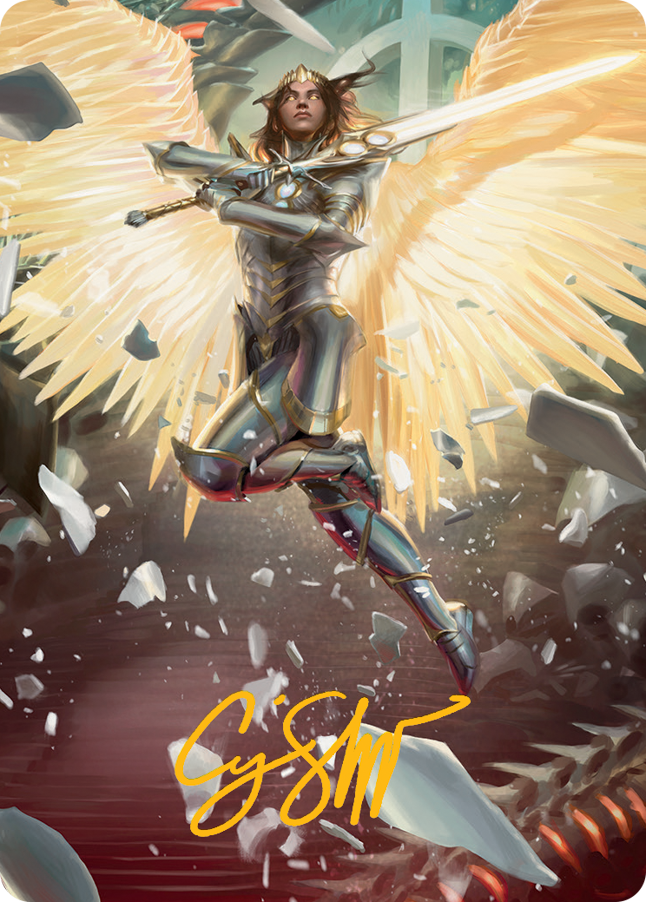 Archangel Elspeth Art Card (Gold-Stamped Signature) [March of the Machine Art Series] | The Gaming-Verse