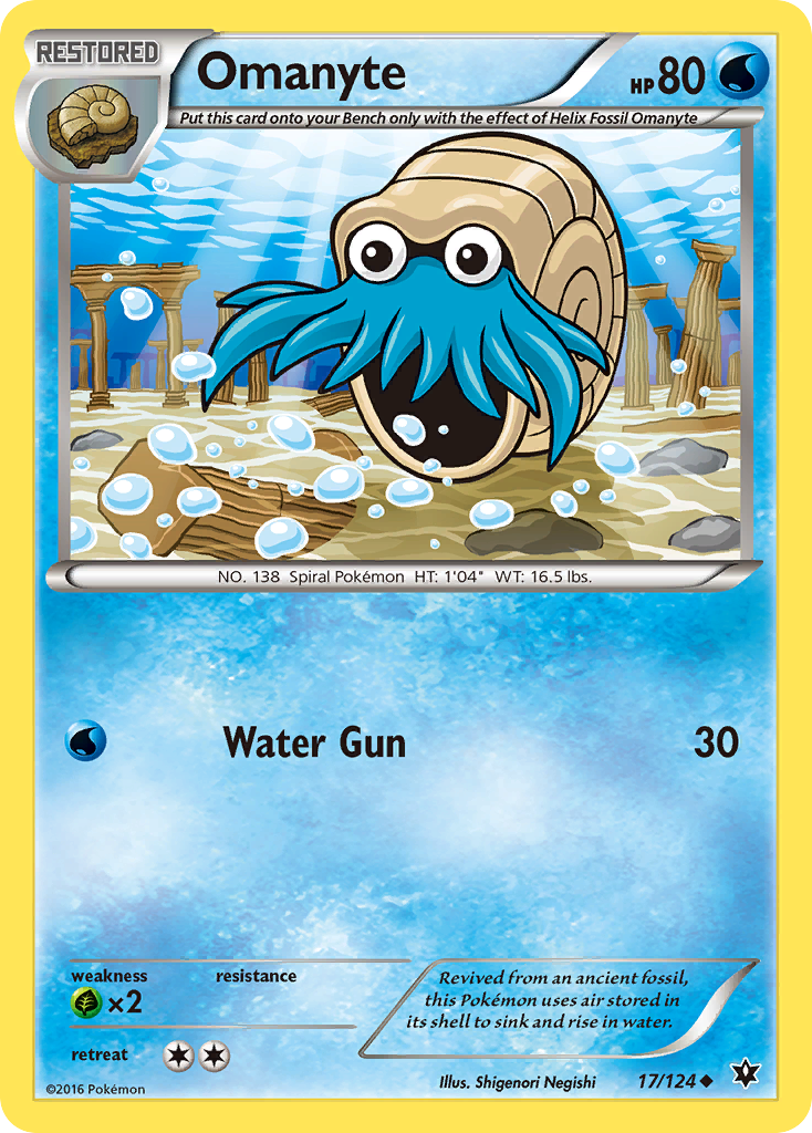 Omanyte (17/124) [XY: Fates Collide] | The Gaming-Verse