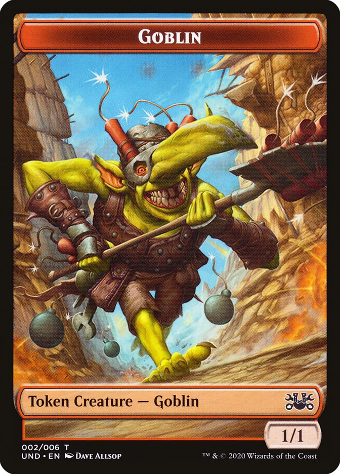 Goblin // Giant Teddy Bear Double-sided Token [Unsanctioned Tokens] | The Gaming-Verse