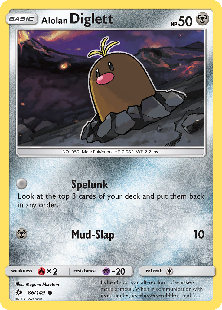 Alolan Diglett (86/149) [Sun & Moon: Base Set] | The Gaming-Verse