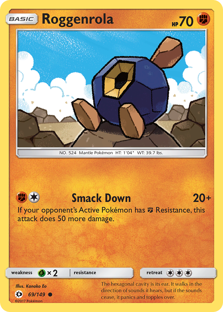 Roggenrola (69/149) [Sun & Moon: Base Set] | The Gaming-Verse