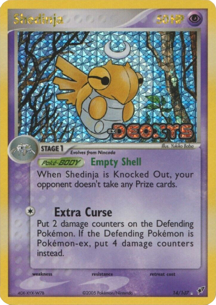 Shedinja (14/107) (Stamped) [EX: Deoxys] | The Gaming-Verse