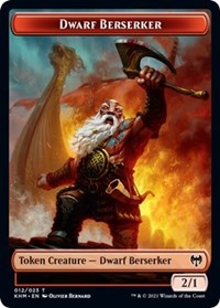 Dwarf Berserker // Spirit Double-sided Token [Kaldheim Tokens] | The Gaming-Verse