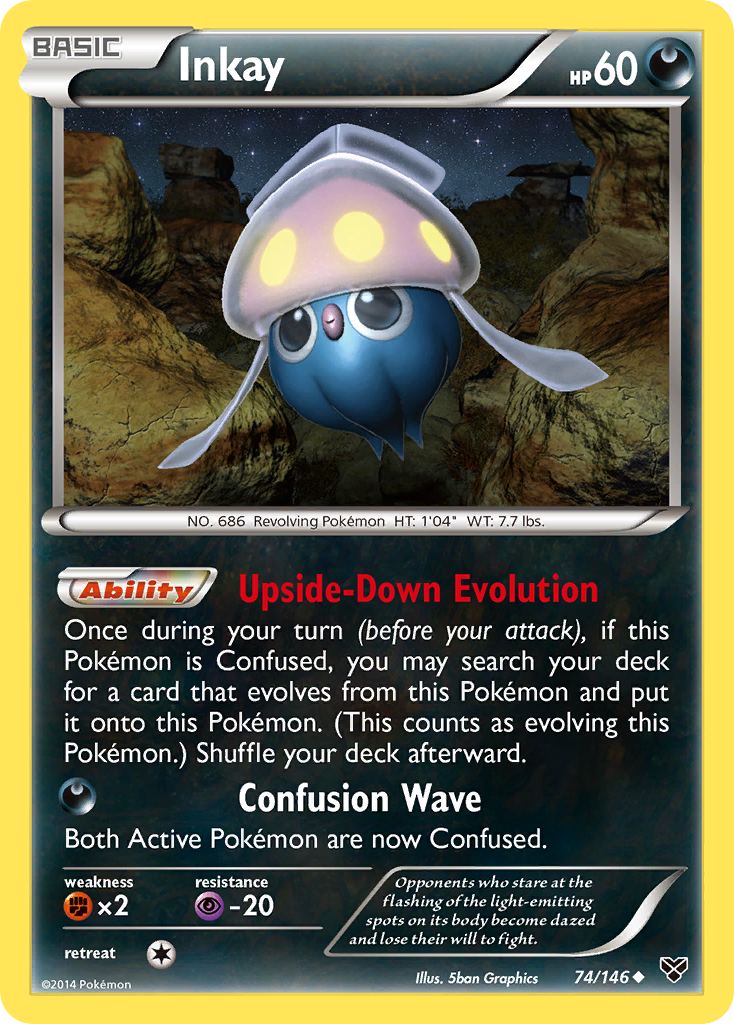 Inkay (74/146) [XY: Base Set] | The Gaming-Verse