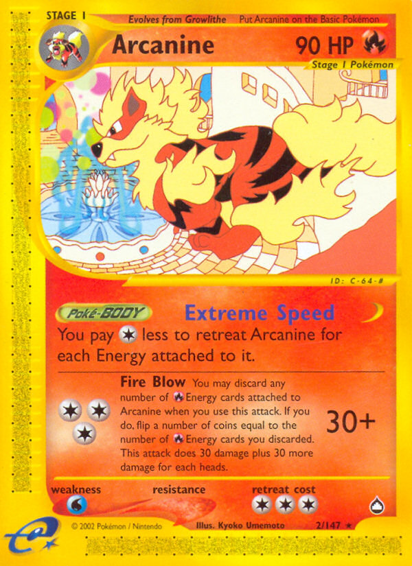 Arcanine (2/147) [Aquapolis] | The Gaming-Verse