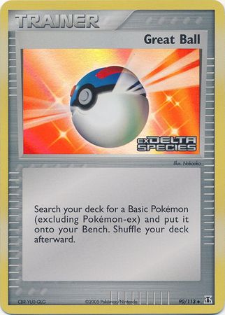 Great Ball (90/113) (Stamped) [EX: Delta Species] | The Gaming-Verse