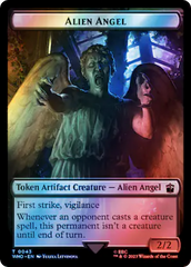 Alien Angel // Food (0059) Double-Sided Token (Surge Foil) [Doctor Who Tokens] | The Gaming-Verse