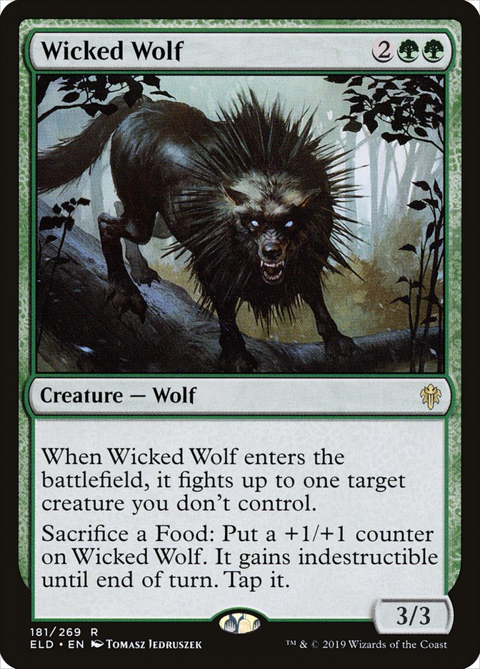 Wicked Wolf [Throne of Eldraine] | The Gaming-Verse