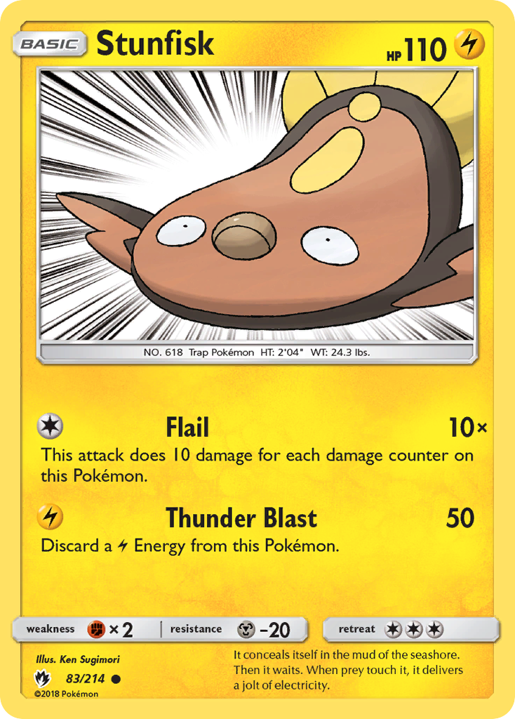 Stunfisk (83/214) [Sun & Moon: Lost Thunder] | The Gaming-Verse