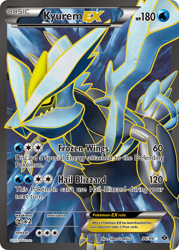 Kyurem EX (96/99) [Black & White: Next Destinies] | The Gaming-Verse