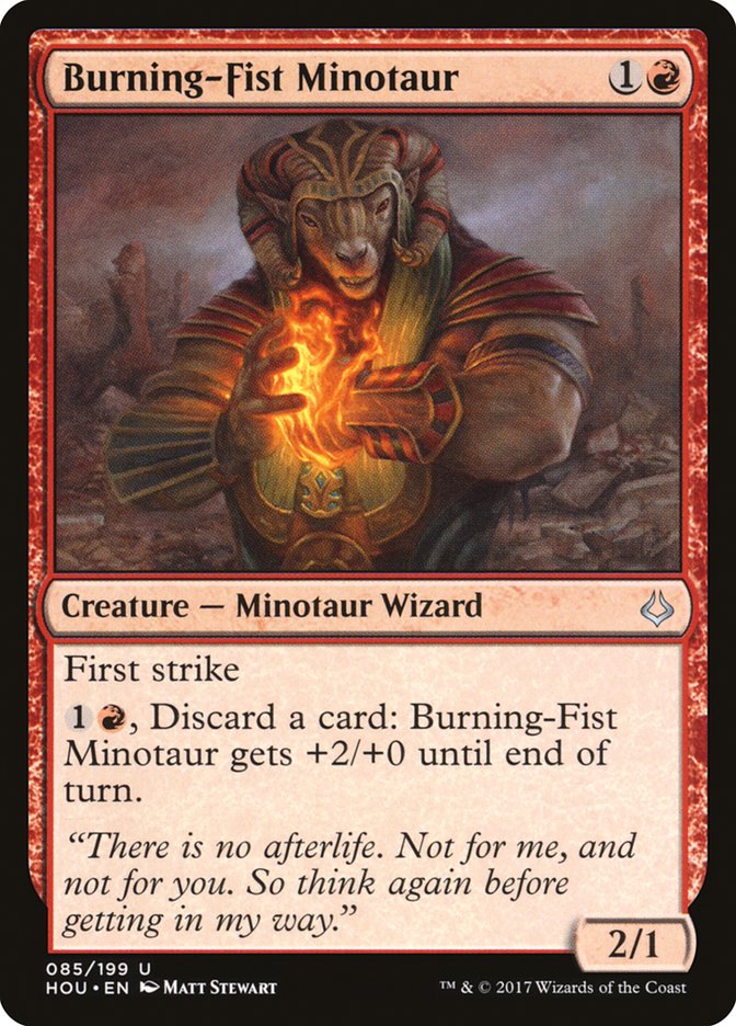 Burning-Fist Minotaur [Hour of Devastation] | The Gaming-Verse
