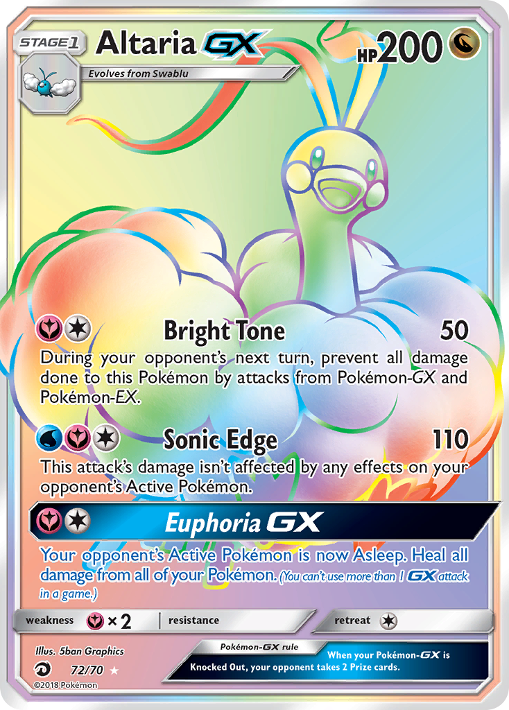 Altaria GX (72/70) [Sun & Moon: Dragon Majesty] | The Gaming-Verse