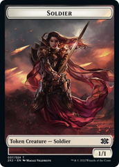 Elemental // Soldier Double-sided Token [Double Masters 2022 Tokens] | The Gaming-Verse