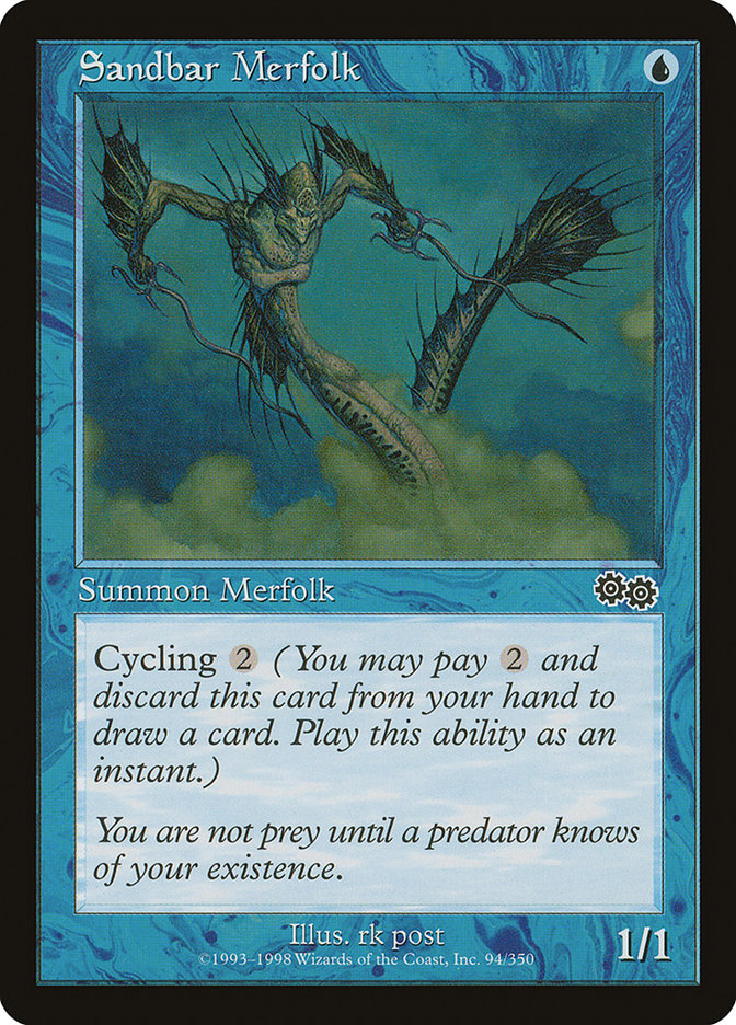 Sandbar Merfolk [Urza's Saga] | The Gaming-Verse