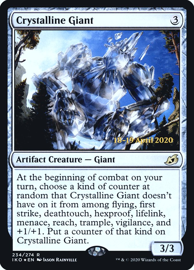 Crystalline Giant  [Ikoria: Lair of Behemoths Prerelease Promos] | The Gaming-Verse