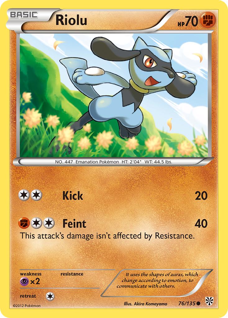 Riolu (76/135) [Black & White: Plasma Storm] | The Gaming-Verse