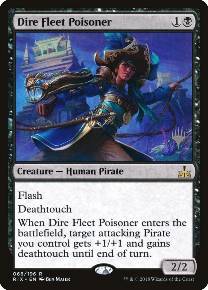 Dire Fleet Poisoner (Promo Pack) [Rivals of Ixalan Promos] | The Gaming-Verse