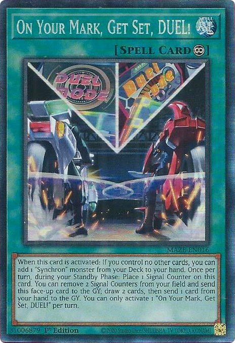 On Your Mark, Get Set, DUEL! [MAZE-EN016] Collector's Rare | The Gaming-Verse