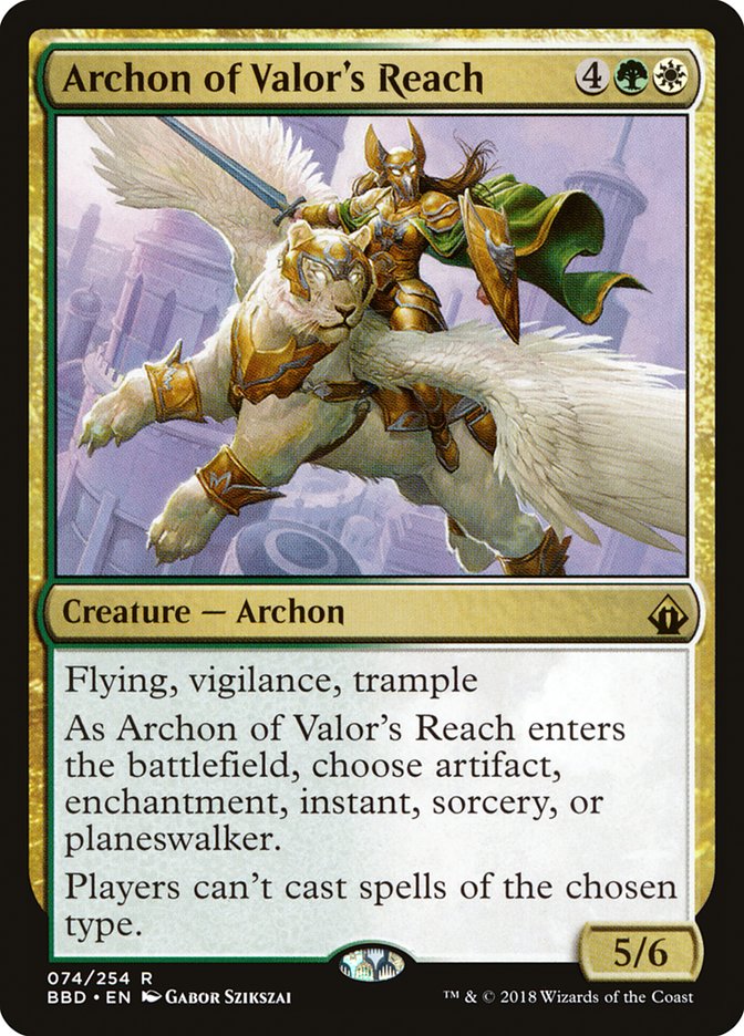 Archon of Valor's Reach [Battlebond] | The Gaming-Verse