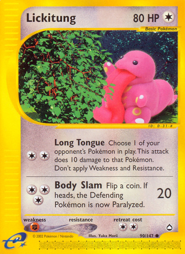 Lickitung (90/147) [Aquapolis] | The Gaming-Verse