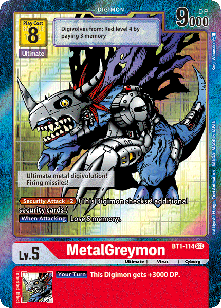 MetalGreymon [BT1-114] (Alternate Art) [Release Special Booster Ver.1.0] | The Gaming-Verse