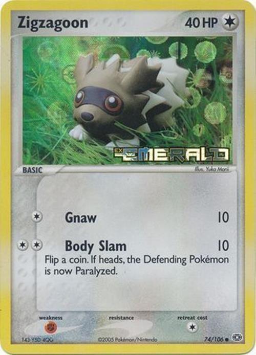 Zigzagoon (74/106) (Stamped) [EX: Emerald] | The Gaming-Verse