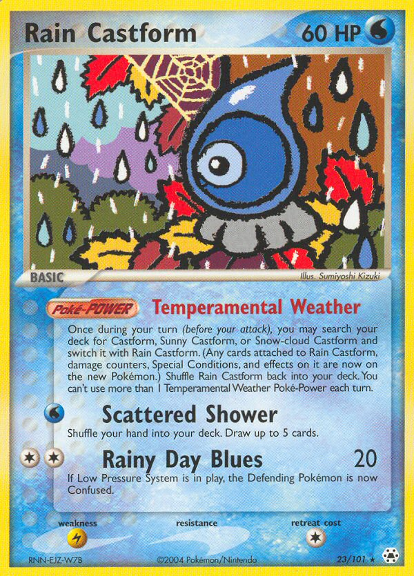 Rain Castform (23/101) [EX: Hidden Legends] | The Gaming-Verse