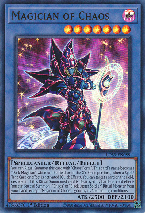 Magician of Chaos [LDS3-EN089] Ultra Rare | The Gaming-Verse