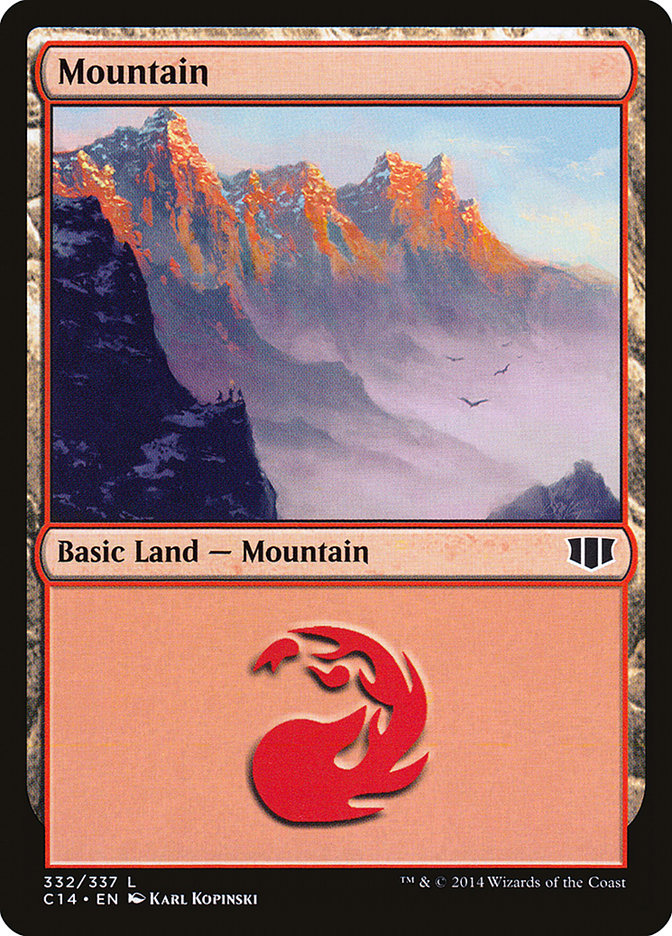 Mountain (#332) [Commander 2014] | The Gaming-Verse