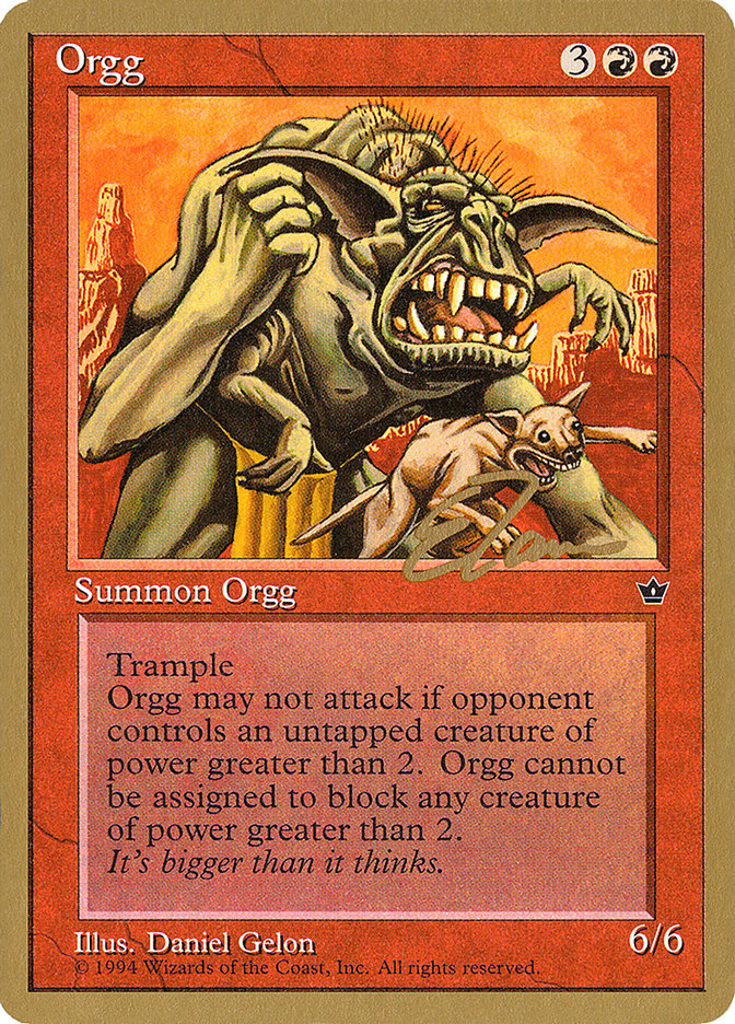 Orgg (Eric Tam) [Pro Tour Collector Set] | The Gaming-Verse