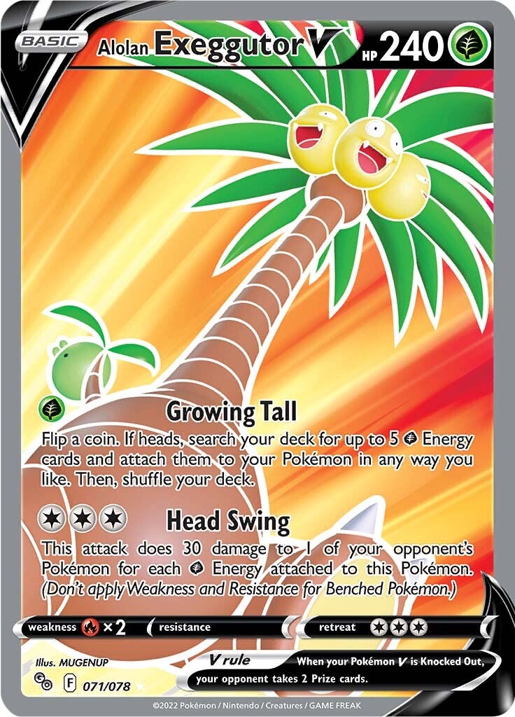 Alolan Exeggutor V (071/078) [Pokémon GO] | The Gaming-Verse