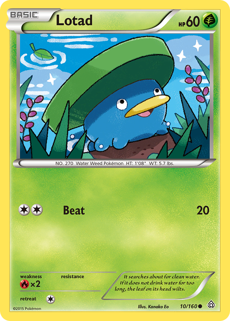 Lotad (10/160) [XY: Primal Clash] | The Gaming-Verse