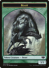 Elemental // Beast (019/036) Double-sided Token [Commander 2014 Tokens] | The Gaming-Verse